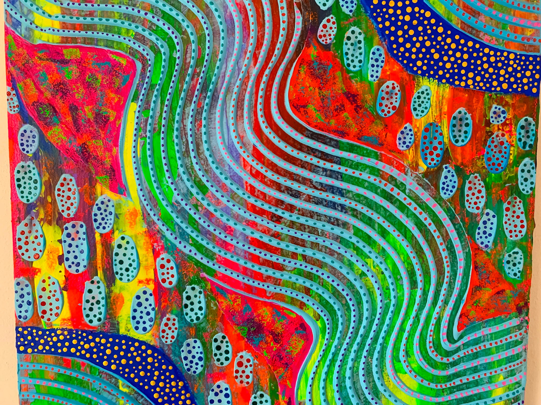 Acrylic textured painting - Eva38