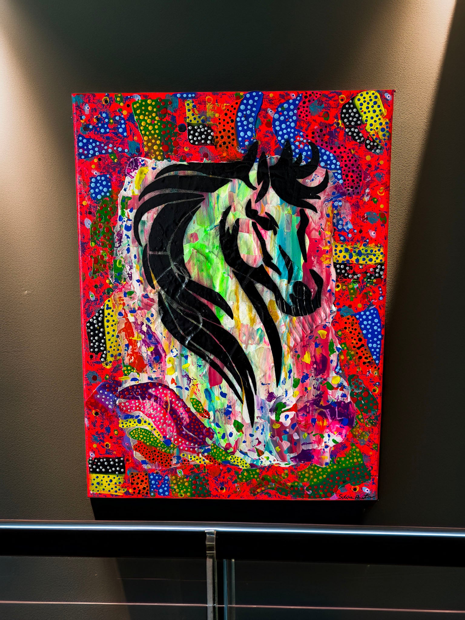 Acrylic textured painting - Anthony