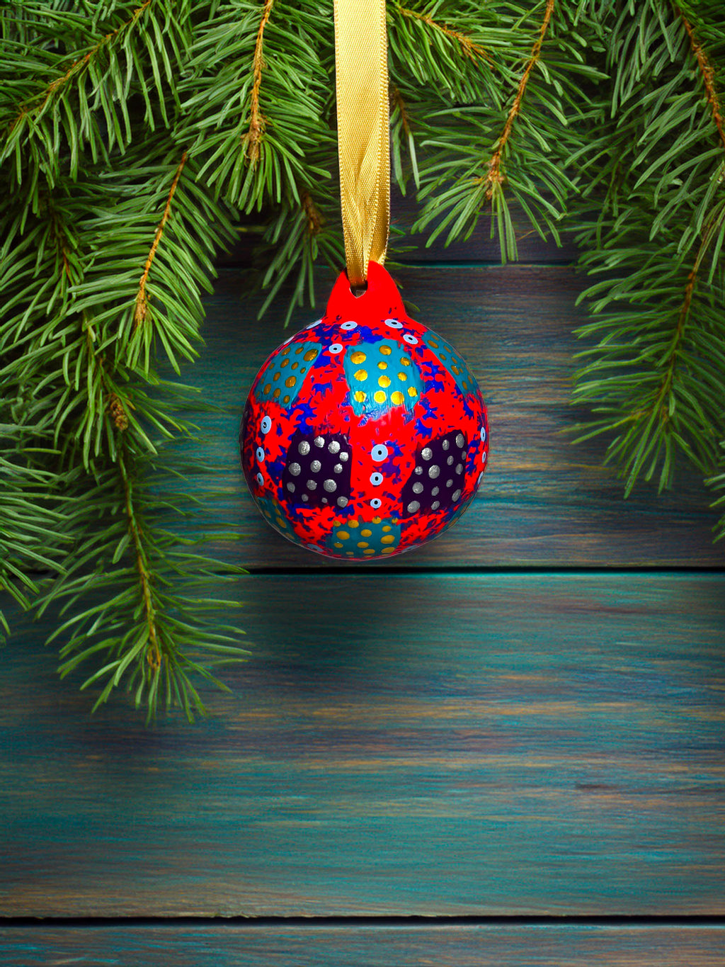 Hand painted Christmas baubles