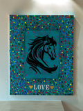 Acrylic textured painting - Kansas