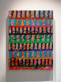 Acrylic textured painting - Kindergarten