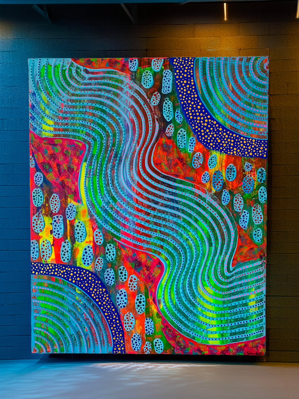 Acrylic textured painting - Eva38