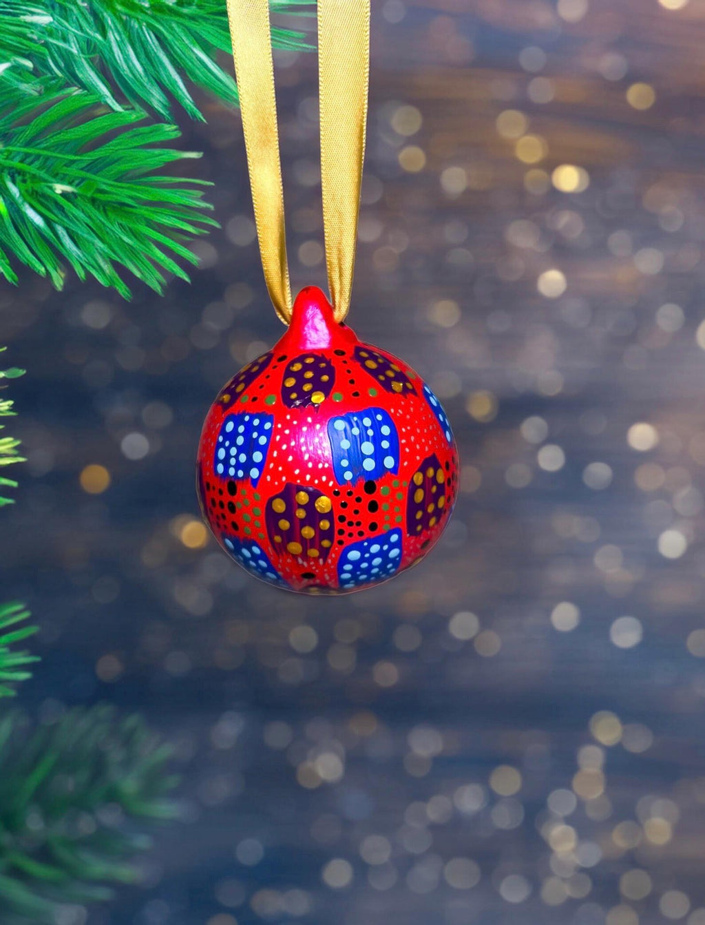 Hand painted Christmas baubles